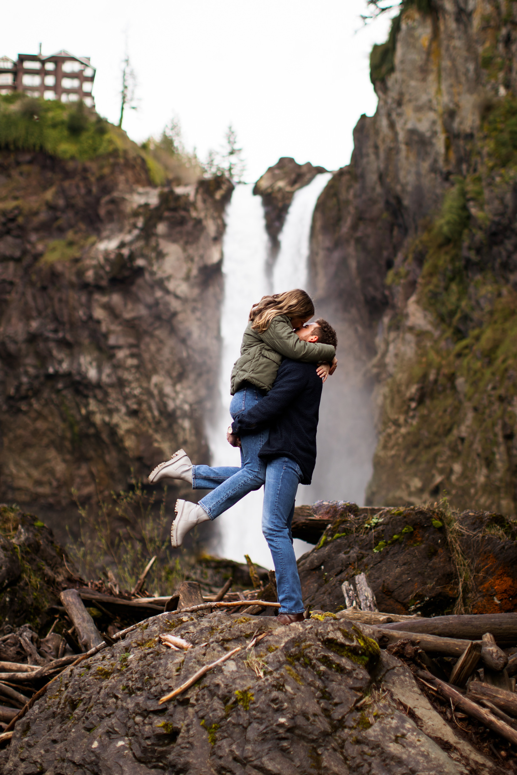 Snoqualmie Falls Surprise Proposal